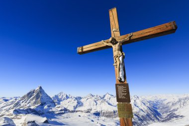 Zermatt, Matterhorn - İsviçre Alpleri görünümünü