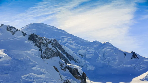 Mont Blanc, francouzské Alpy — Stock fotografie