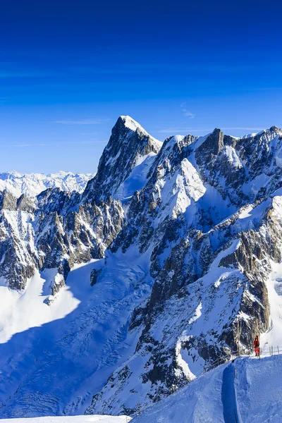 Aiguille du Midi, Alpes Franceses — Fotografia de Stock