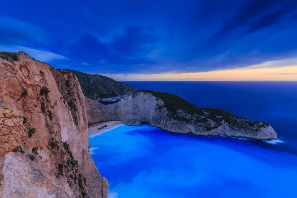 Baia dei naufragi, Navagio - Zante, Grecia — Foto Stock