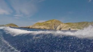 Zakynthos, Yunanistan - deniz mavi mağaralara cruise
