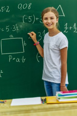 Matematik ders güzel kız