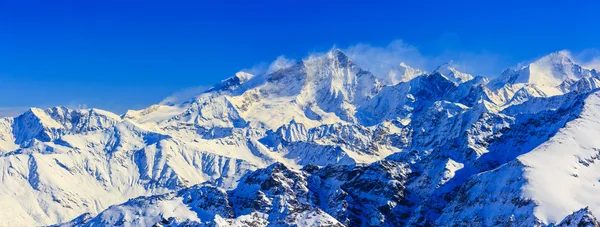 Mon Blanc kalemi ve chamonix — Stok fotoğraf