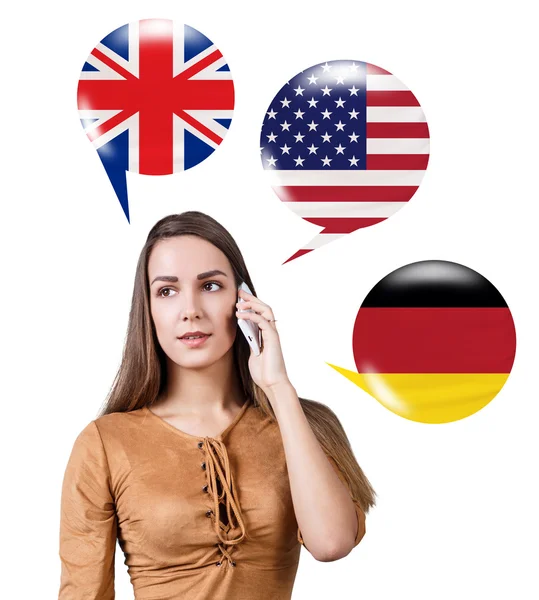 Learning of foreign languages concept. — Stock Photo, Image