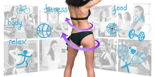 Concepto de fitness del cuerpo perfecto — Foto de Stock