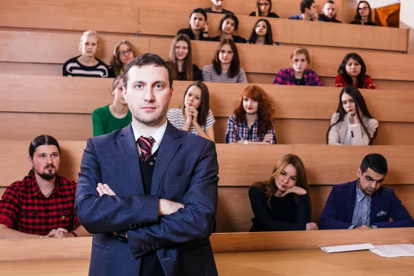 Teacher with crossed hands — Stock Photo, Image