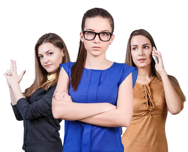 Three young women — Stock Photo, Image