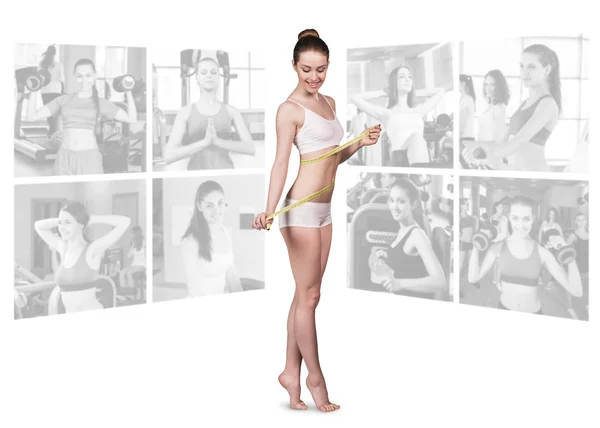 Fitness koncept dokonalé tělo — Stock fotografie