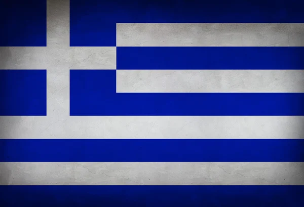 Drapeau vintage de la Grèce — Photo