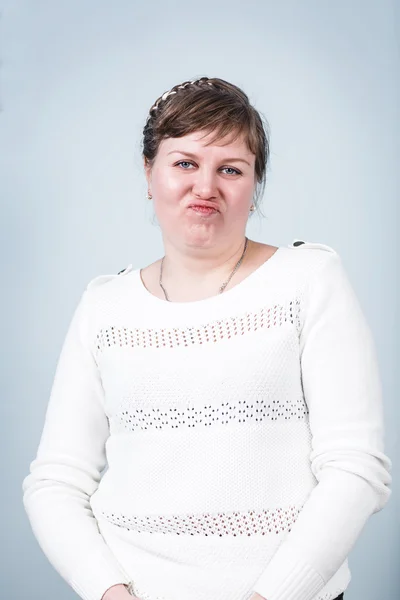 Mujer con sobrepeso — Foto de Stock