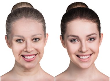 Kadının portre 20,60 yaşında.