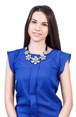 gülümseme ile genç güzel kadın