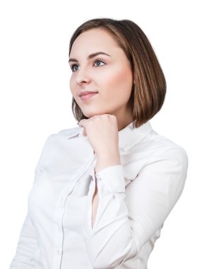 Genç thougthful kadın