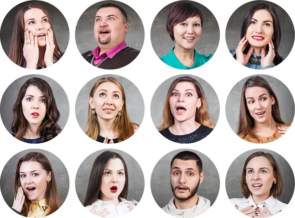 People with different facial expressions — Stock Photo, Image