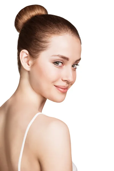 Beautiful face of young woman — Stock Photo, Image