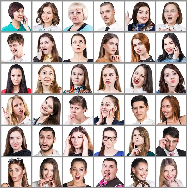 Mensen uiten verschillende emoties — Stockfoto