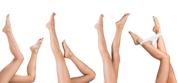 Ensemble de belles jambes féminines — Photo