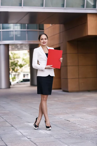 Jovem empresária — Fotografia de Stock