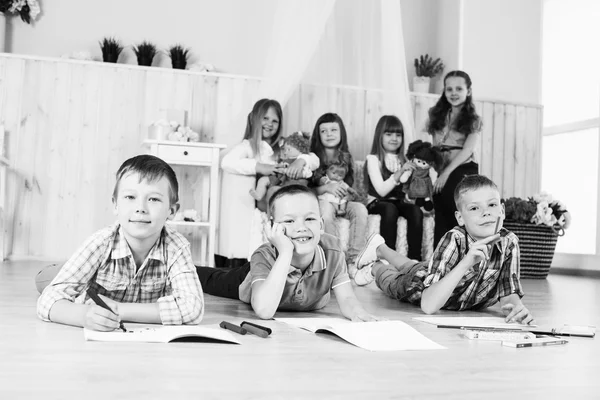 Cheerful little boys — Stock Photo, Image