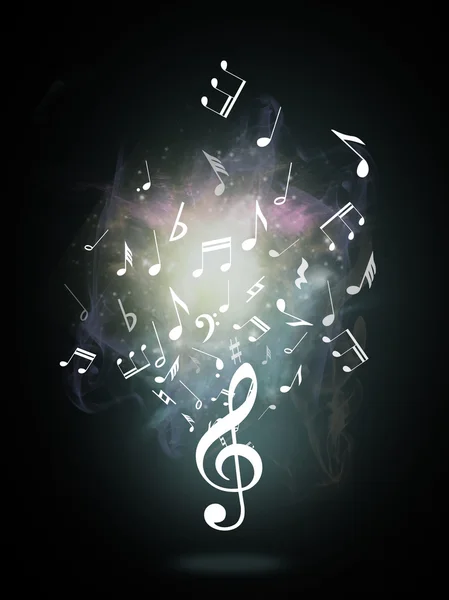 Treble clef eller symbol for musikk – stockfoto