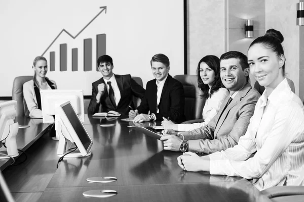 Företagare vid mötet — Stockfoto