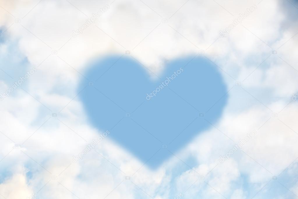 Heart from cloud