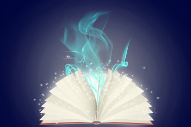 Renkli açık kitap