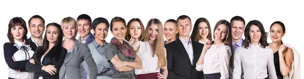 Lineup of diverse professional business persons — Stock Photo, Image