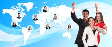 Çeşitli businesspersons 