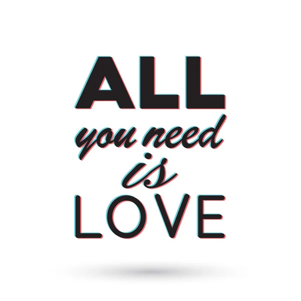 Todo lo que necesitas es amor — Foto de Stock