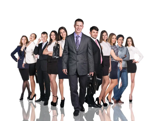 Verksamhet team av unga affärsmän — Stockfoto