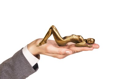 Avuç altın deri kadınla tutar