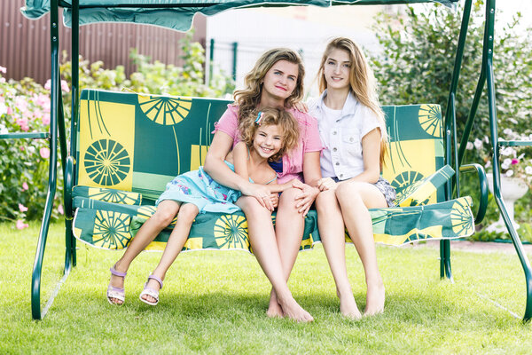 Grandmother ,mother and daughter