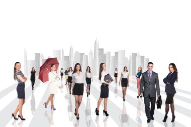 yürüyüş iş adamları