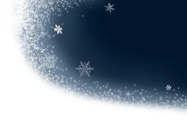 Naturliga snöflingor — Stockfoto