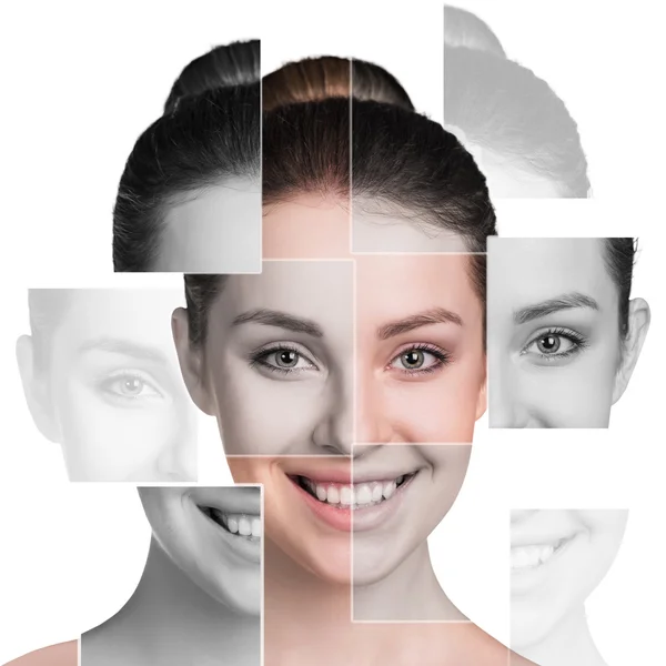 Mükemmel kadın yüzü farklı yüzler yaptı