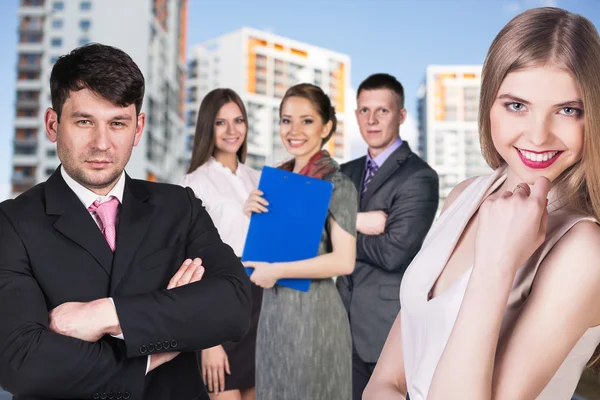 Business people on the street — Stock Photo, Image