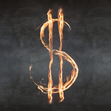 Yangın dolar simgesi