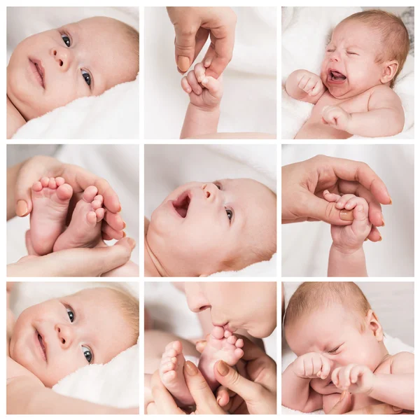Nowy skład narodzonych dzieci — Zdjęcie stockowe