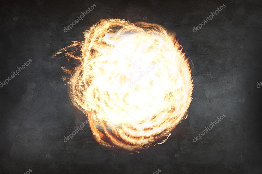 Abstract fire ball