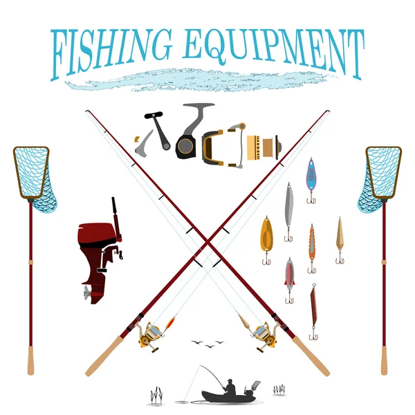 Sport fishing at all times — Stock Vector