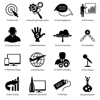 Gelişmiş tasarımcıları için farklı simgeler