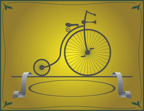 Bike my great-grandfather — Stock Vector