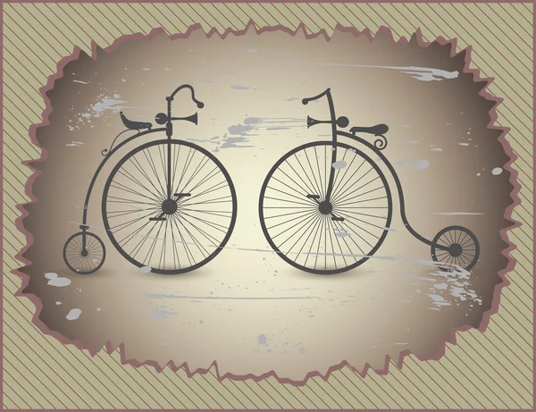 Bikes my great-grandfather — Stock Vector