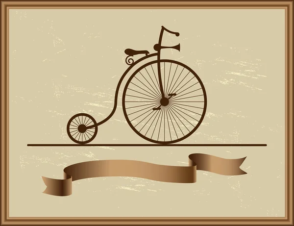 Bonne mémoire de son grand-père vélo — Image vectorielle