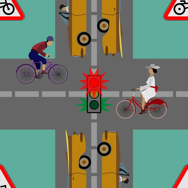 Безопасность дорожного движения — стоковый вектор