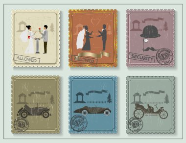Vintage pullar için kartlarınızı yeşil masada