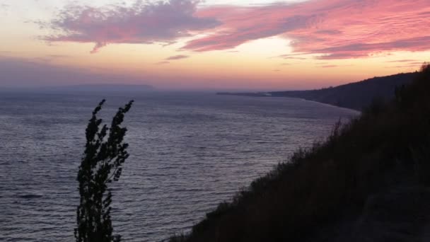 La beauté du coucher de soleil, du vent et de l'espace ouvert — Video