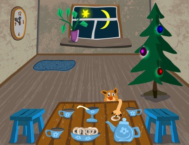 sıcaklık ve konfor ev Noel ve yeni yıl