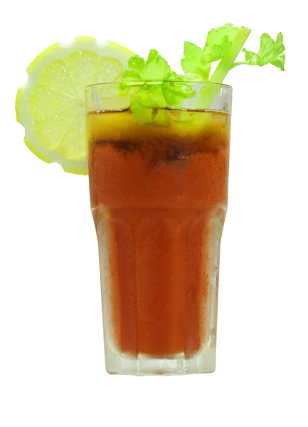 Cocktail Bloody Mary isolerade — Stockfoto